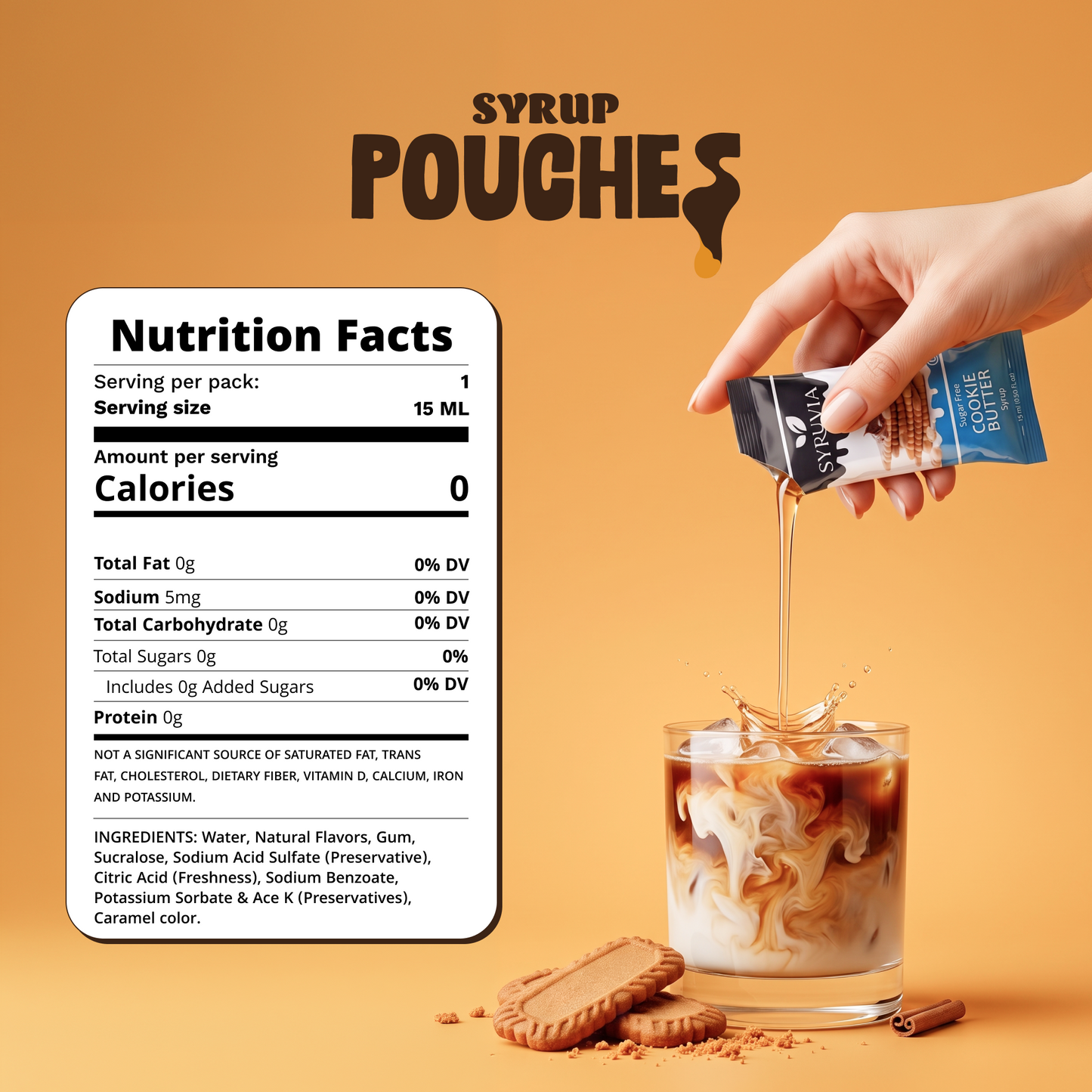Sugar Free Cookie Butter Syrup Pouches