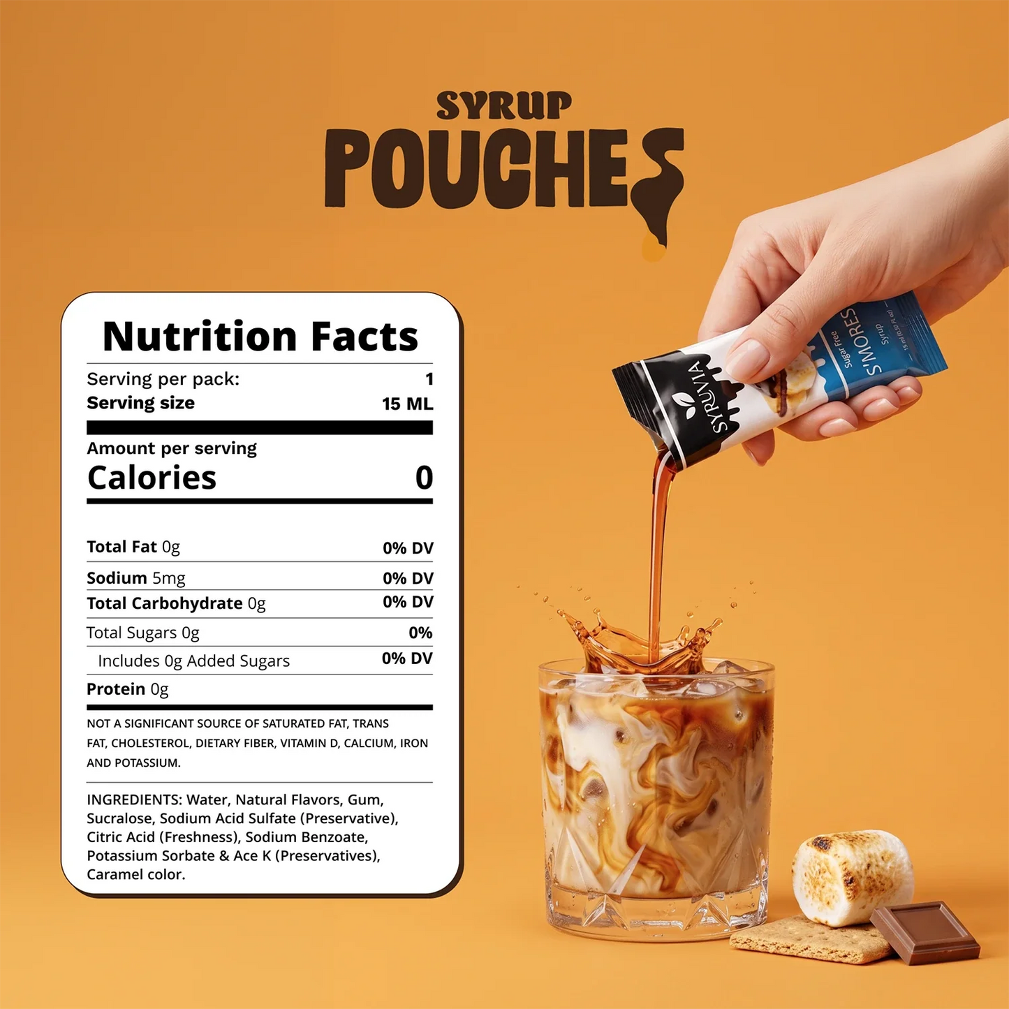 Sugar Free S'mores Syrup Pouches