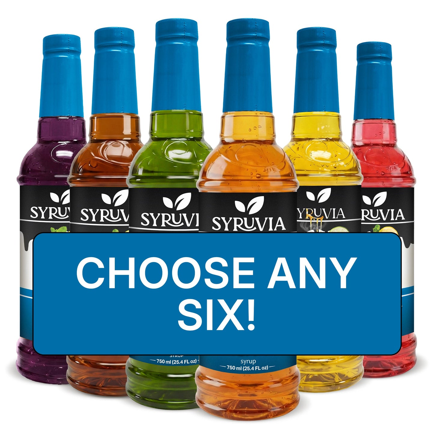 Syruvia Sugar Free Coffee Syrup – Choose Your Flavors Custom Bundle – Premium Flavored Syrup for Coffee, Drinks & Lattes – 25.4 fl oz Bottles – Build Your Own-4