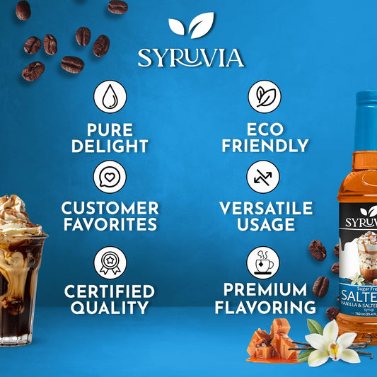 Sugar-Free SALTELLA Syrup™ Vanilla Salted Caramel