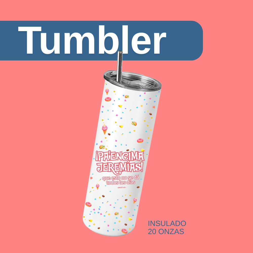 Tumbler Insulado Colección ""Pa' Encima Jeremías" - Versión sin Caricatura