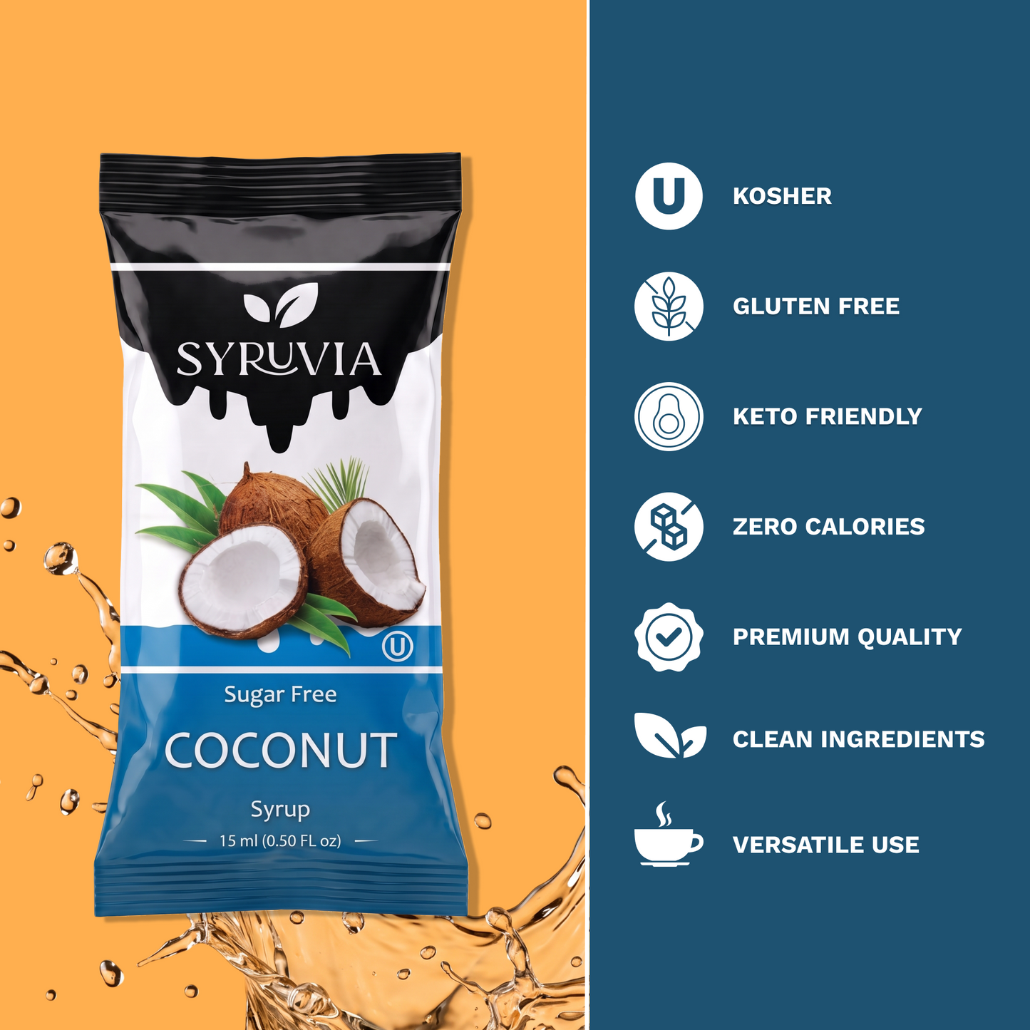 Sugar Free Coconut Syrup Pouches