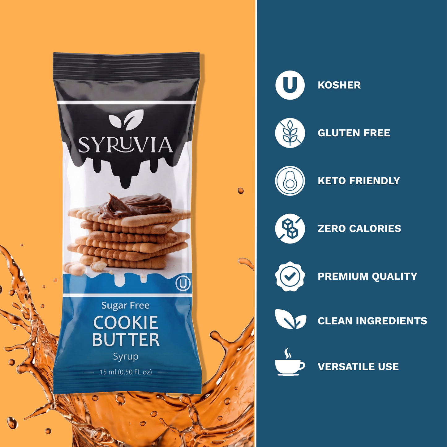 Sugar Free Cookie Butter Syrup Pouches
