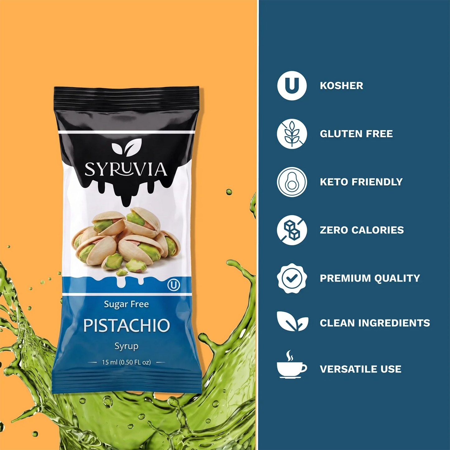 Sugar Free Pistachio Syrup Pouches