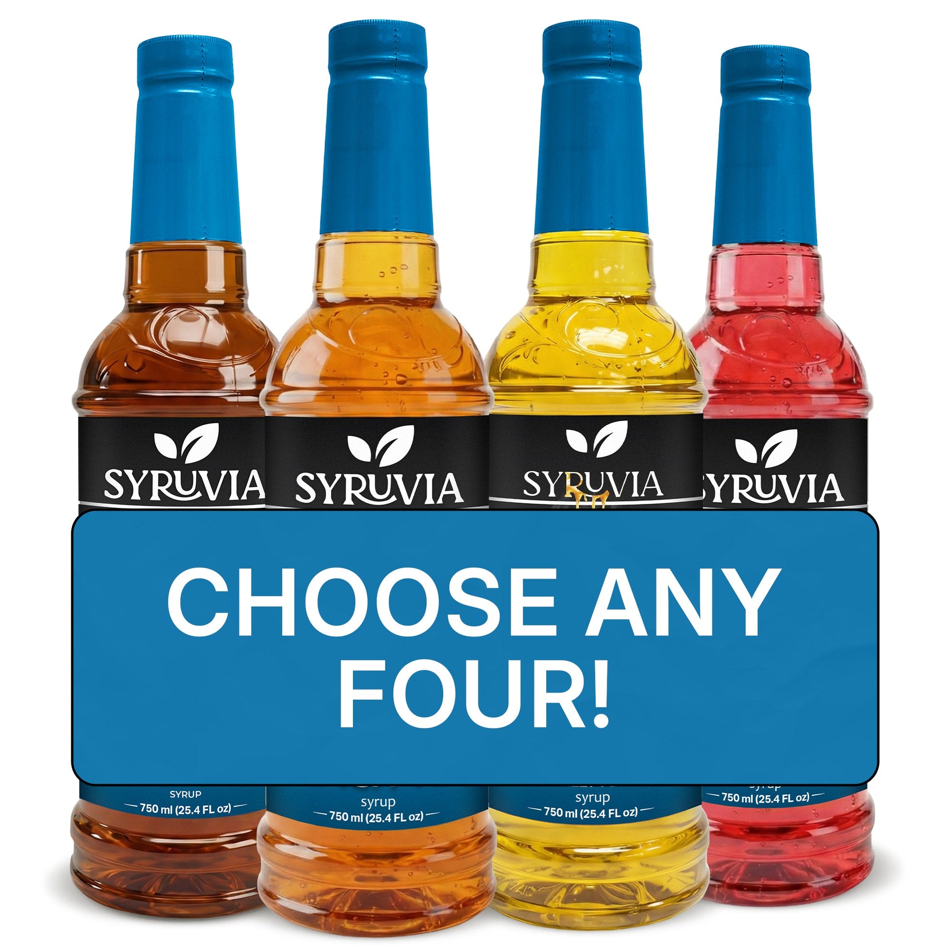 Syruvia Sugar Free Coffee Syrup – Choose Your Flavors Custom Bundle – Premium Flavored Syrup for Coffee, Drinks & Lattes – 25.4 fl oz Bottles – Build Your Own-3