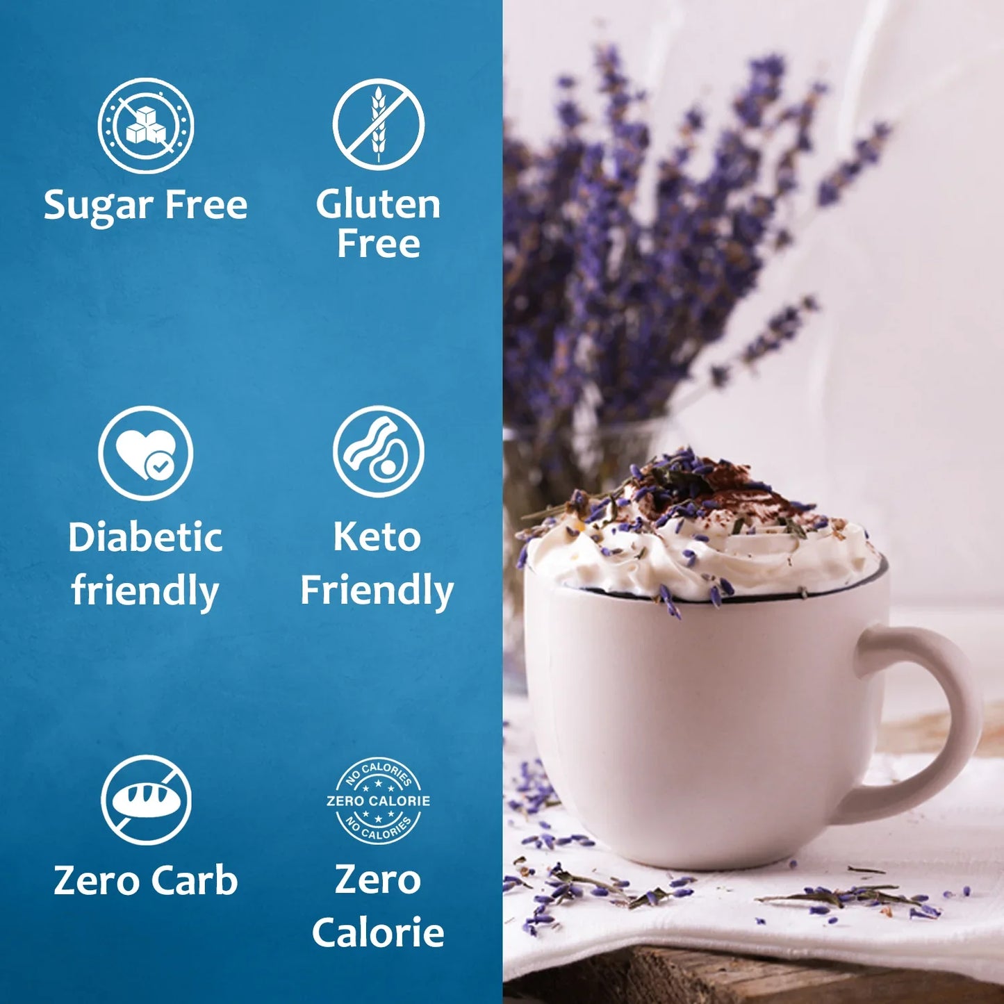 Jarabe de lavanda sin azúcar