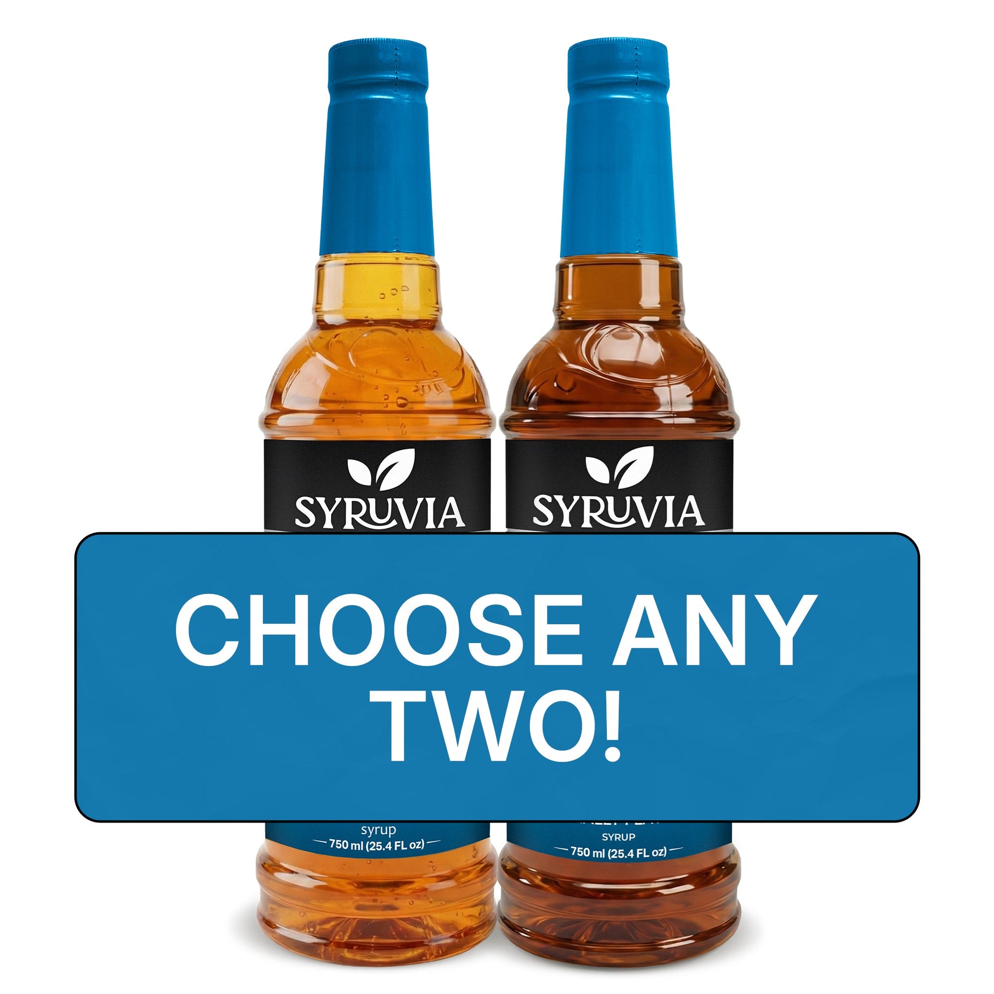 Syruvia Sugar Free Coffee Syrup – Choose Your Flavors Custom Bundle – Premium Flavored Syrup for Coffee, Drinks & Lattes – 25.4 fl oz Bottles – Build Your Own-1