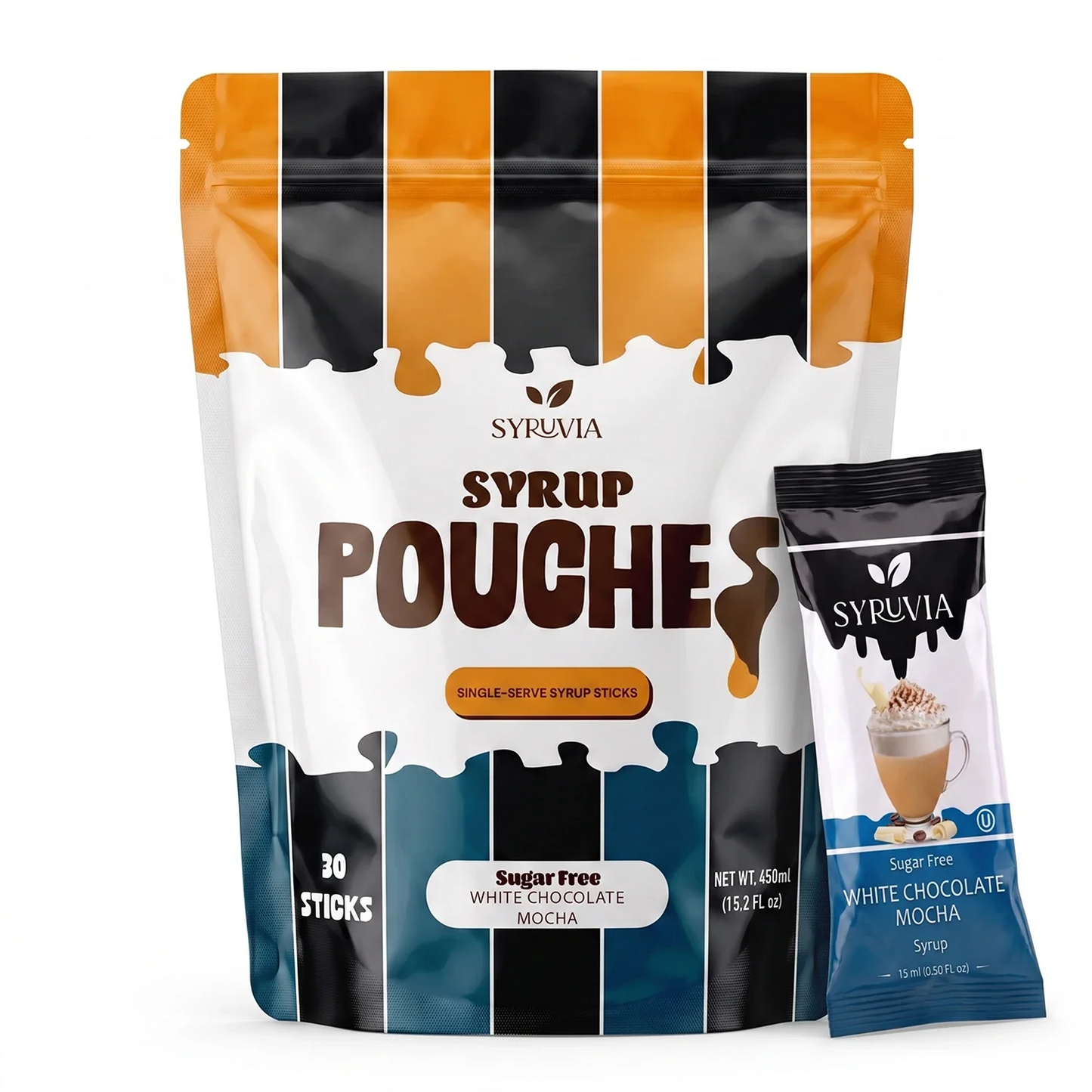 Sugar Free White Chocolate Mocha Syrup Pouches