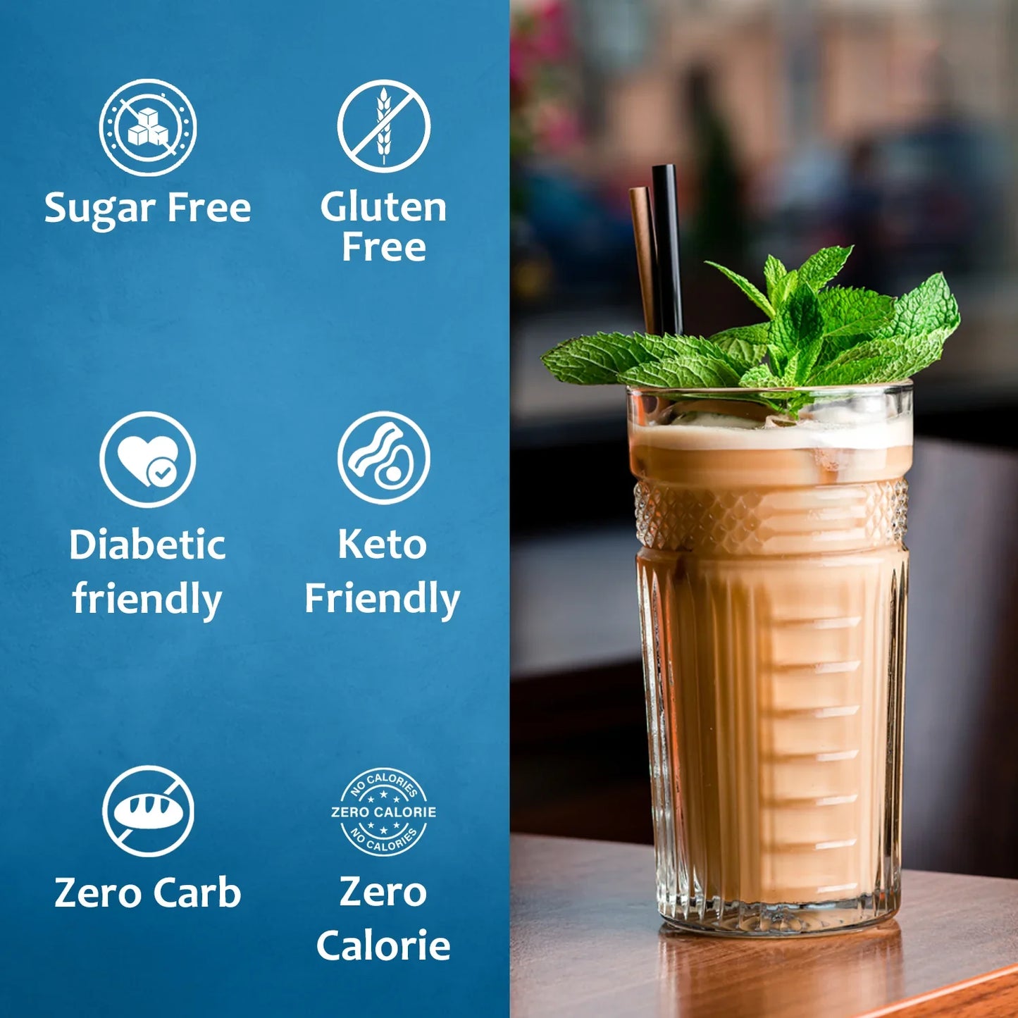 Jarabe de menta sin azúcar